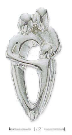 
Sterling Silver Couple With One Child Pendant
