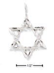 
Sterling Silver Diamond Cut Jewish Star C

