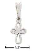 
Sterling Silver Mini Rounded Open Cross C
