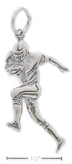 
Sterling Silver Running Football Player Charm
