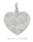 
Sterling Silver Frosted Angels In Heart C

