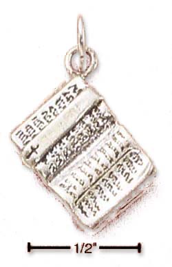 
Sterling Silver Double Sided Holy Bible Charm

