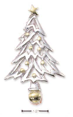 
Sterling Silver Two-Tone Christmas Tree Charm
