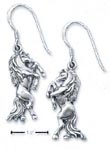 
Sterling Silver Pony Earrings On French W
