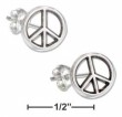
Sterling Silver Peace Sign Mini-Post Earr
