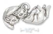 
Sterling Silver Playing Kittens Pin (19x3
