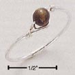 
Sterling Silver Wire Ring With Tiger Eye 
