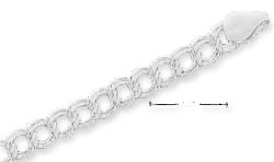 
Sterling Silver 5.5 Inch Charm Link Bracelet

