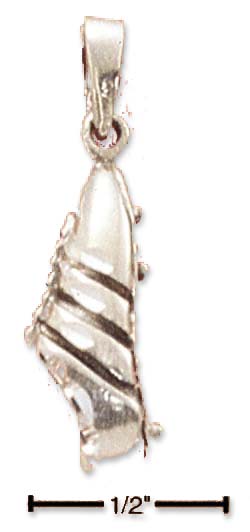 
Sterling Silver Sparkle-Cut Track Shoe Charm
