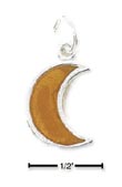
Sterling Silver Enameled Crescent Moon Ch
