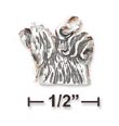 
Sterling Silver 3d Antiqued Lhasa Apso Ch
