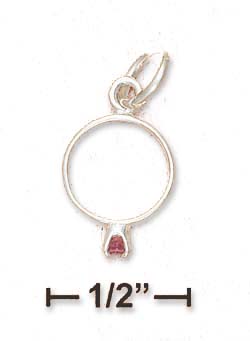 
Sterling Silver Birthstone Ring With June Cubic Zirconia
