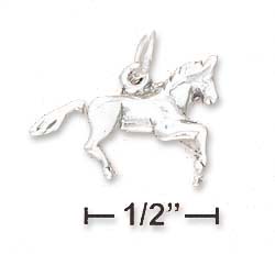 
Sterling Silver 3d Small Running Horse Charm
