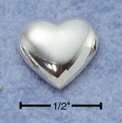 
Sterling Silver Polished Heart Post Earrings
