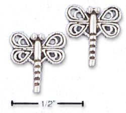 
Sterling Silver Mini Children Dragonfly Post Earrings
