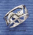 
Sterling Silver 9mm Dolphin Cutout Band R
