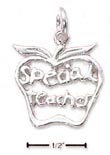 
Sterling Silver Special Teacher Apple Cha
