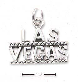 
Sterling Silver Las Vegas With Roping Charm
