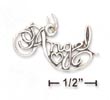 
Sterling Silver Antiqued Angel Script Cha
