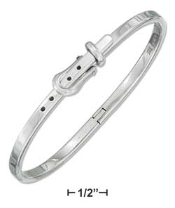 
Sterling Silver Belt Buckle Bangle Bracelet
