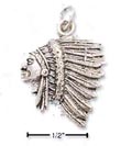 
Sterling Silver Side View Indian Head Cha
