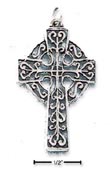 
Sterling Silver Antiqued Celtic Cross Cha
