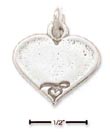 
Sterling Silver 18mm Engravable Heart Cha
