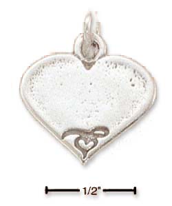 
Sterling Silver 18mm Engravable Heart Charm
