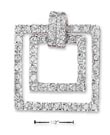 
Sterling Silver CZ Floating Squares Penda

