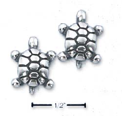 
Sterling Silver Medium Turtle Post Earrings
