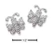 
Sterling Silver CZ Bumble Bee Post Earrin

