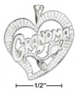 
Sterling Silver Grandma Within Heart Char
