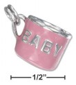 
Sterling Silver Enamel Pink Baby Cup Char
