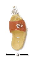 
Sterling Silver Enamel Orange Sandal Char
