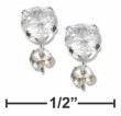 
Sterling Silver 4mm Round CZ Post Earring
