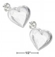 
Sterling Silver Etched Heart Post Earring

