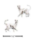 
Sterling Silver Prancing Cat Post Earring
