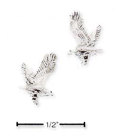 
Sterling Silver Flying Eagle Post Earrings
