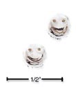 
Sterling Silver Solid Smiley Face Earring
