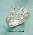 
Sterling Silver Four Wire Wave Puzzle Rin
