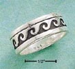 
Sterling Silver 8mm Wave Wedding Band Rin
