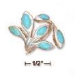 
Sterling Silver Turquoise Open Branch Rin
