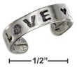 
Sterling Silver Love Toe Ring With Hearts
