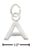 
Sterling Silver Fine Lined Letter A Charm
