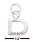 
Sterling Silver Fine Lined Letter D Charm
