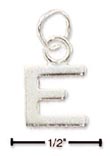 
Sterling Silver Fine Lined Letter E Charm
