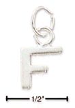 
Sterling Silver Fine Lined Letter F Charm
