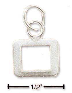 
Sterling Silver Fine Lined Letter O Charm
