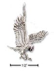 
Sterling Silver Flying Bird Of Prey Charm
