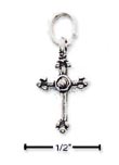 
Sterling Silver Mini Antiqued Cross Charm
